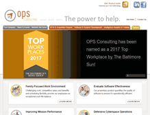 Tablet Screenshot of opsconsulting.com
